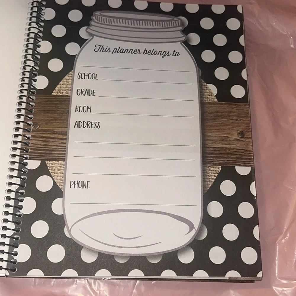 School Girl Teacher Planner Undated - 12 month planner